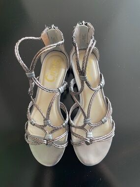 Circus by Sam Edelman Metallic Bronze Gladiator Strap Sandals